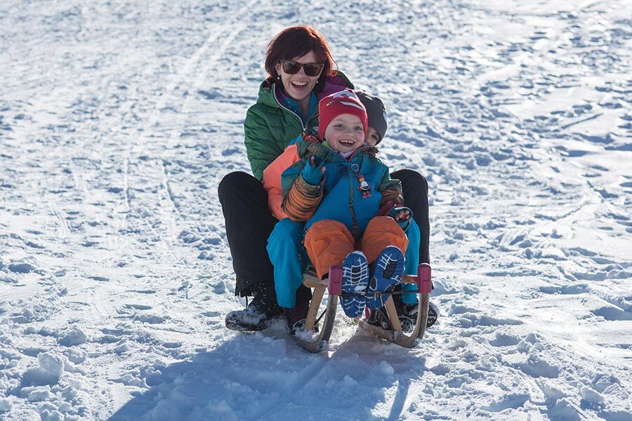 Tobogganing